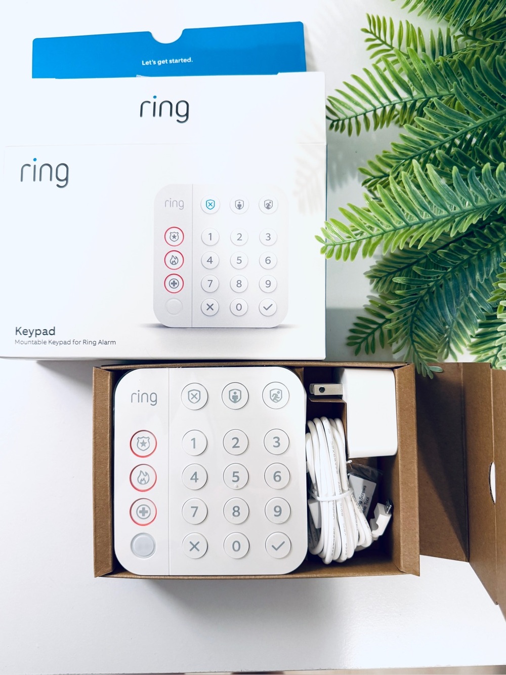 Ring Alarm Wireless Keypad - White Mountable Keypad for Ring Alarm NWT